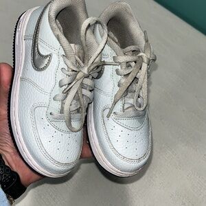 Nike Airforce 1‎ shoes gym sneakers ice  blue & gray 10c